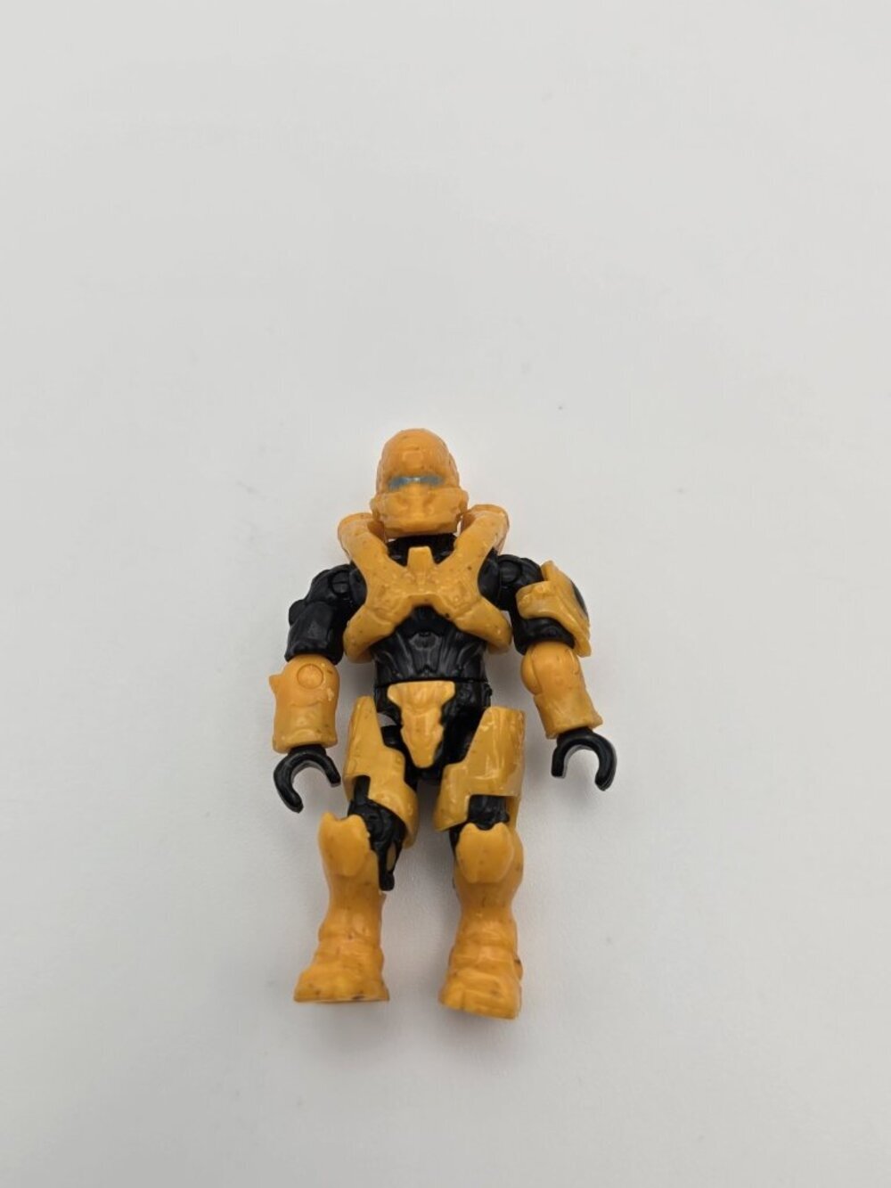 HALO MEGA BLOKS CONSTRUX YELLOW SPARTAN TECHNICIAN MINI FIGURE FIRETEAM CASTLE